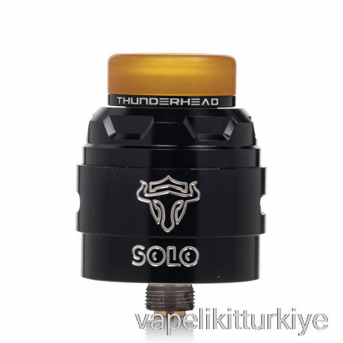 Vape Türkiye Thunderhead Creations Tauren Solo V1.5 24mm Rda Gümüş Siyah